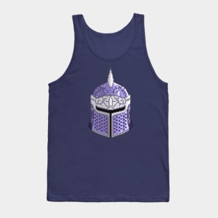 Pixel Art Knight Helmet Tank Top